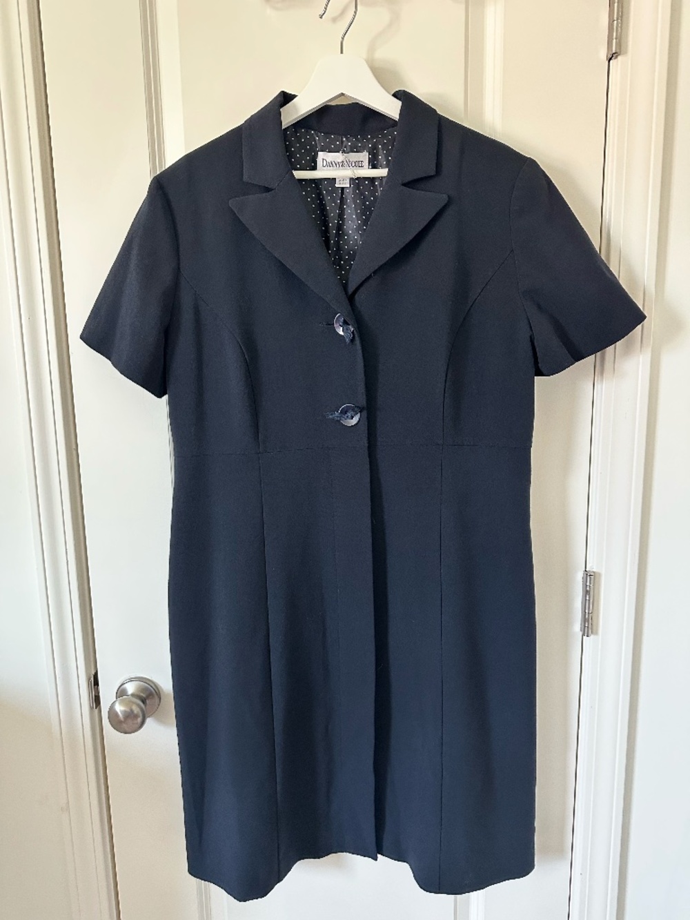 Navy Short Sleeve Dress